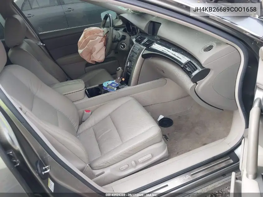 2009 Acura Rl VIN: JH4KB26689COO1658 Lot: 42524389