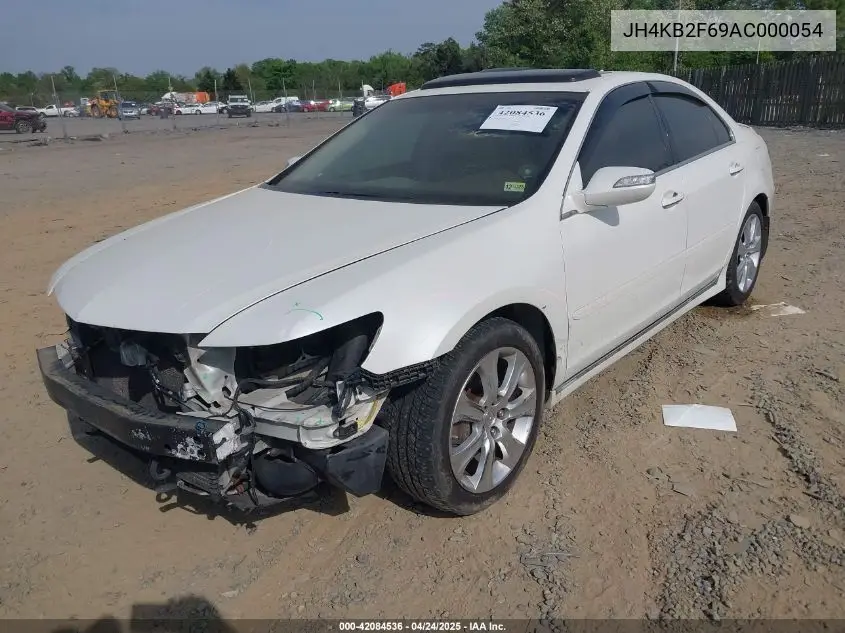 2010 Acura Rl 3.7 VIN: JH4KB2F69AC000054 Lot: 42084536