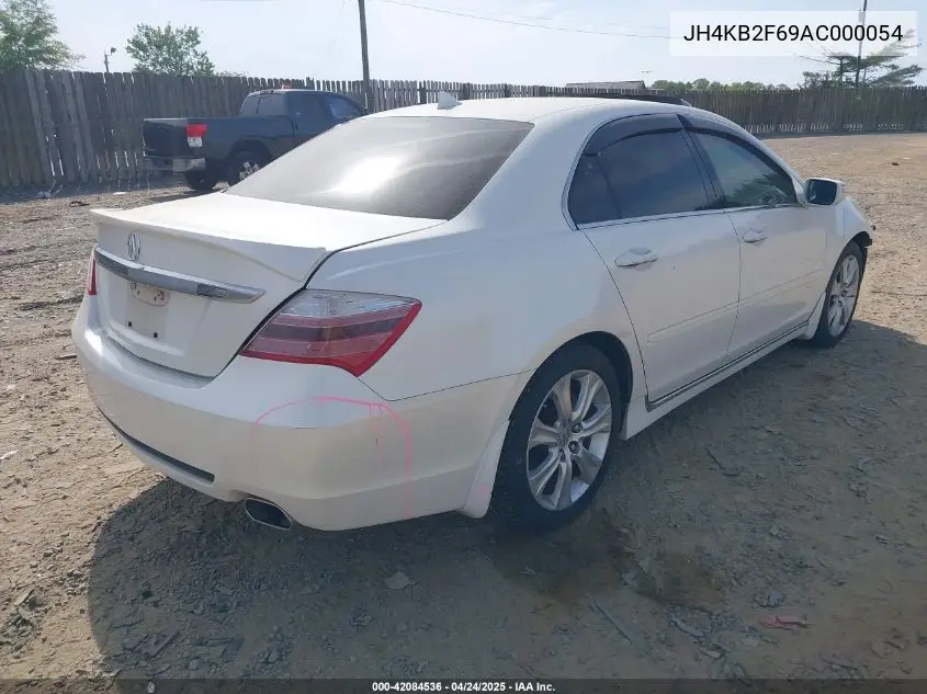 2010 Acura Rl 3.7 VIN: JH4KB2F69AC000054 Lot: 42084536