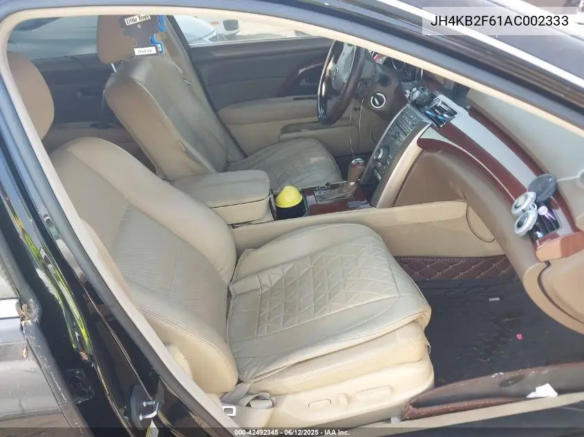 2010 Acura Rl 3.7 VIN: JH4KB2F61AC002333 Lot: 42492345