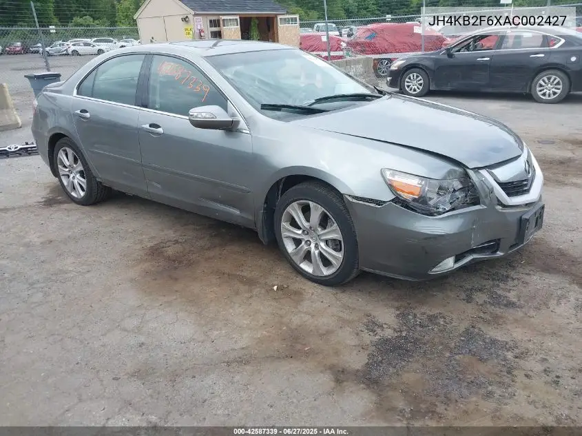 2010 Acura Rl 3.7 VIN: JH4KB2F6XAC002427 Lot: 42587339