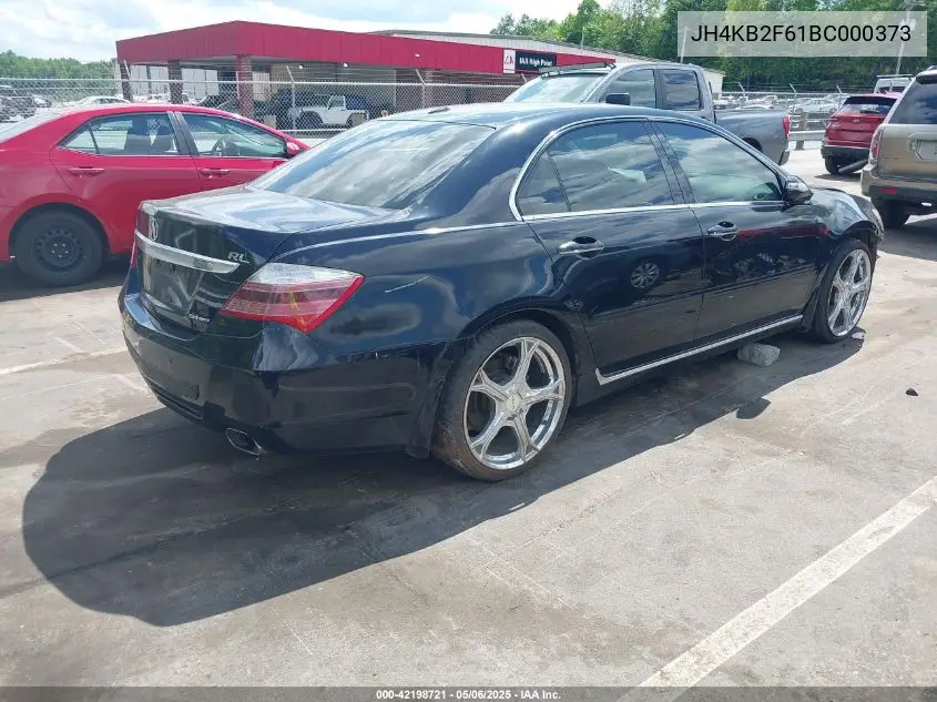 2011 Acura Rl 3.7 VIN: JH4KB2F61BC000373 Lot: 42198721