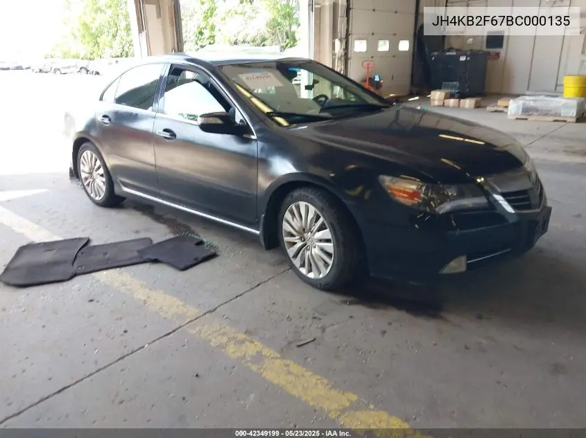 2011 Acura Rl 3.7 VIN: JH4KB2F67BC000135 Lot: 42349199