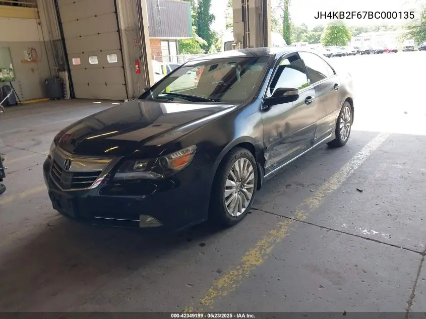 2011 Acura Rl 3.7 VIN: JH4KB2F67BC000135 Lot: 42349199