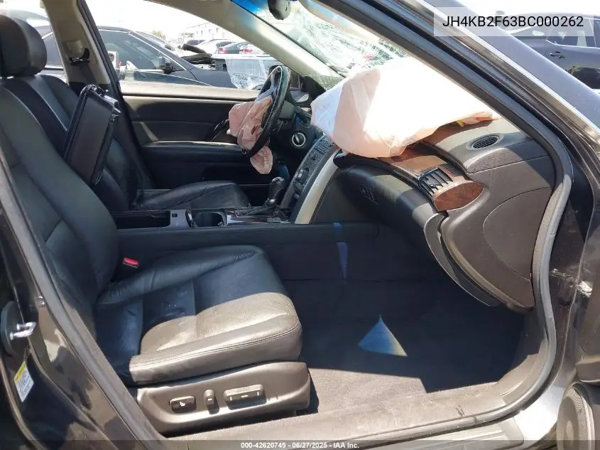 2011 Acura Rl 3.7 VIN: JH4KB2F63BC000262 Lot: 42620749