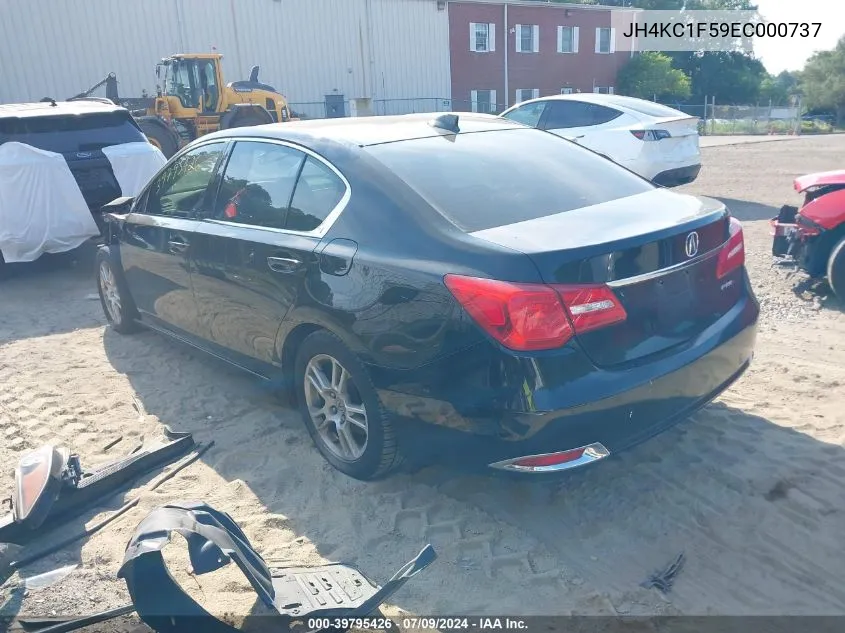 2014 Acura Rlx VIN: JH4KC1F59EC000737 Lot: 39795426