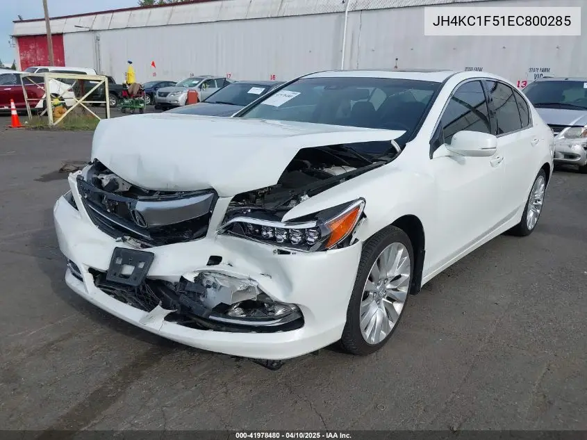 2014 Acura Rlx VIN: JH4KC1F51EC800285 Lot: 41978480