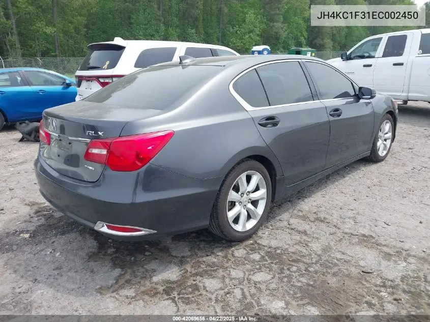 2014 Acura Rlx VIN: JH4KC1F31EC002450 Lot: 42069656
