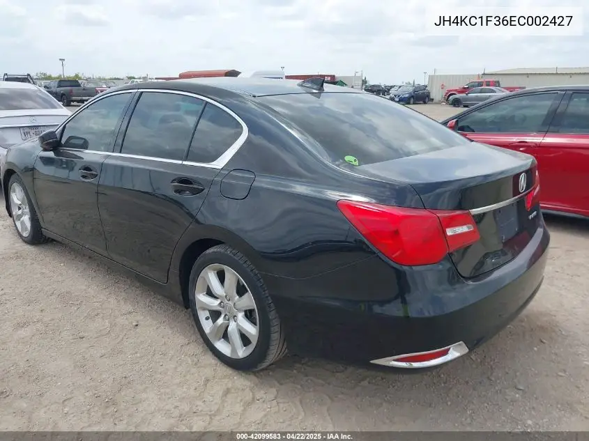 2014 Acura Rlx VIN: JH4KC1F36EC002427 Lot: 42099583