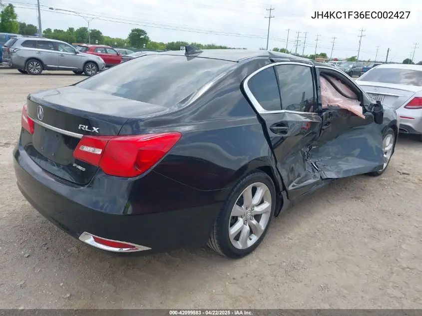 2014 Acura Rlx VIN: JH4KC1F36EC002427 Lot: 42099583