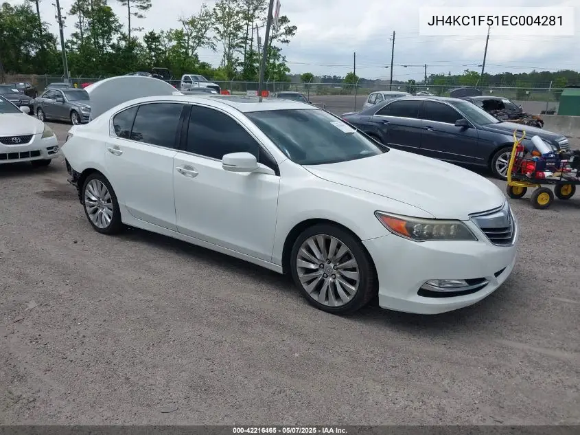 2014 Acura Rlx VIN: JH4KC1F51EC004281 Lot: 42216465