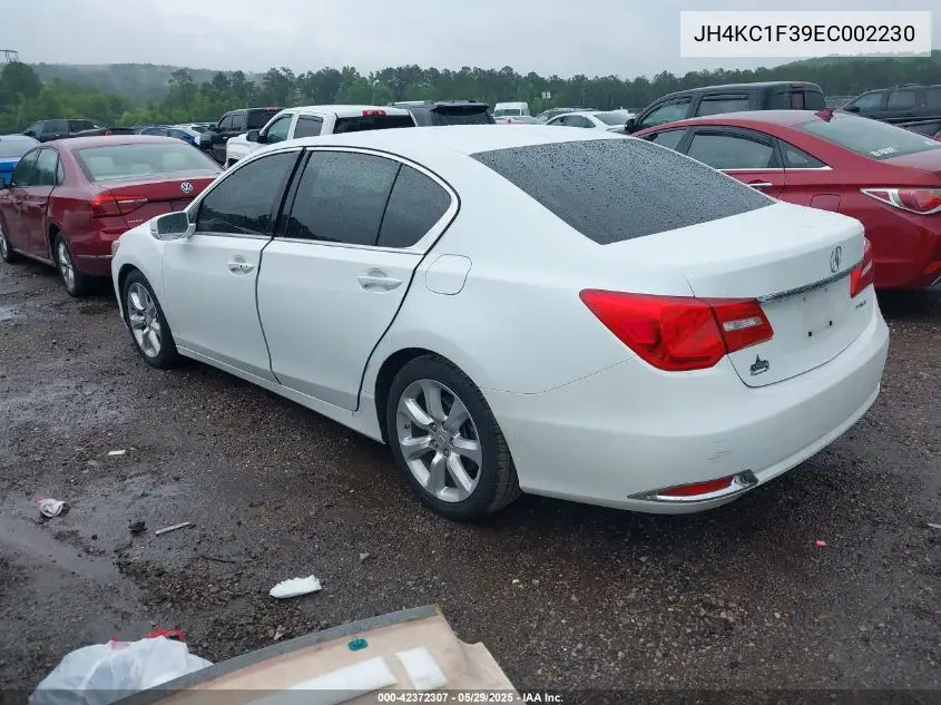 2014 Acura Rlx VIN: JH4KC1F39EC002230 Lot: 42372307