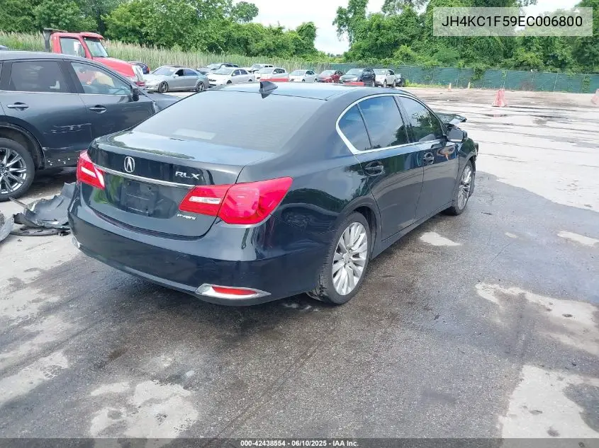 2014 Acura Rlx VIN: JH4KC1F59EC006800 Lot: 42438554