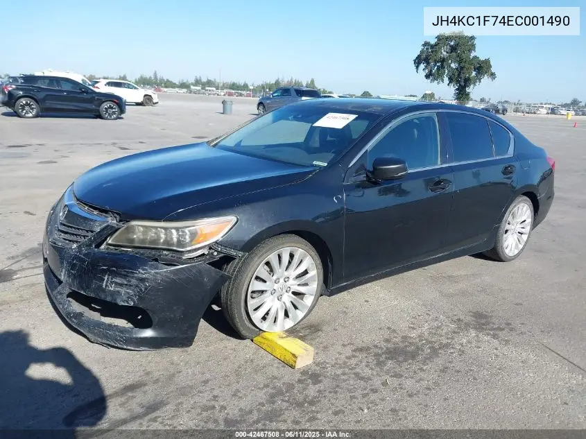 2014 Acura Rlx VIN: JH4KC1F74EC001490 Lot: 42467508