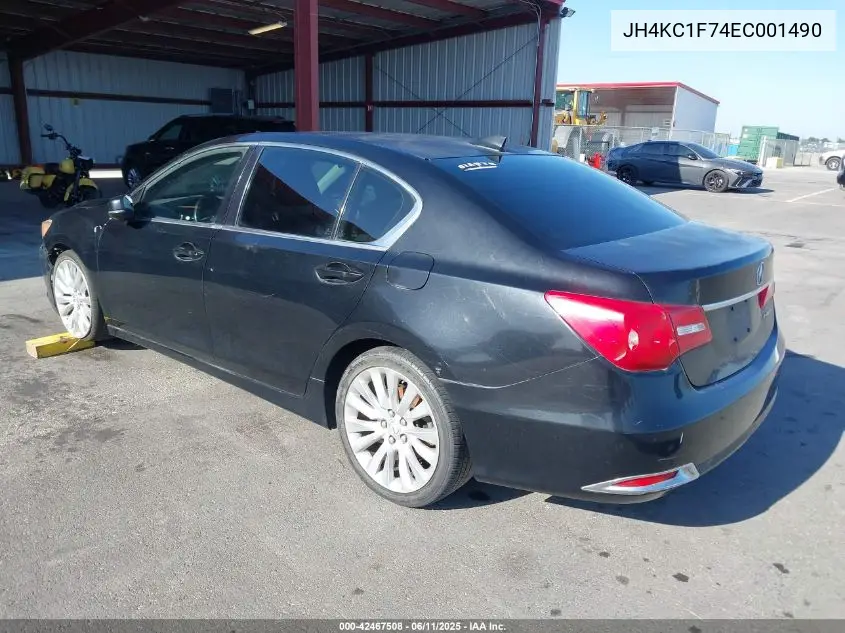 2014 Acura Rlx VIN: JH4KC1F74EC001490 Lot: 42467508