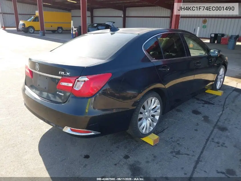 2014 Acura Rlx VIN: JH4KC1F74EC001490 Lot: 42467508