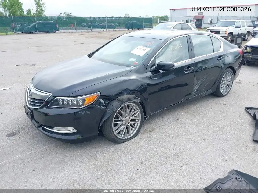 2014 Acura Rlx VIN: JH4KC1F52EC005326 Lot: 42537555