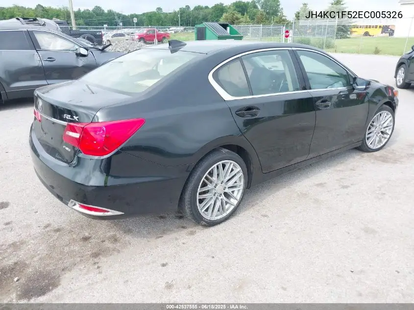 2014 Acura Rlx VIN: JH4KC1F52EC005326 Lot: 42537555