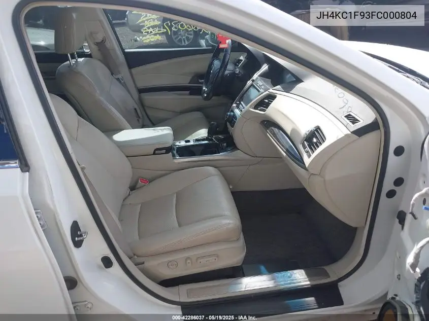 2015 Acura Rlx VIN: JH4KC1F93FC000804 Lot: 42286037