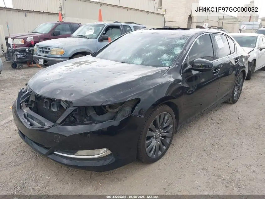 2016 Acura Rlx Advance Package VIN: JH4KC1F97GC000032 Lot: 42230393