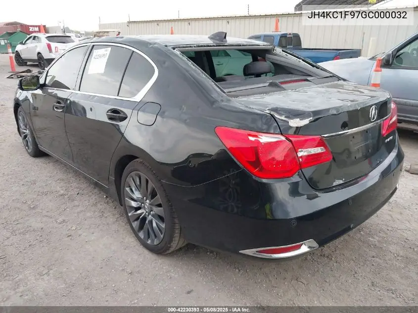 2016 Acura Rlx Advance Package VIN: JH4KC1F97GC000032 Lot: 42230393