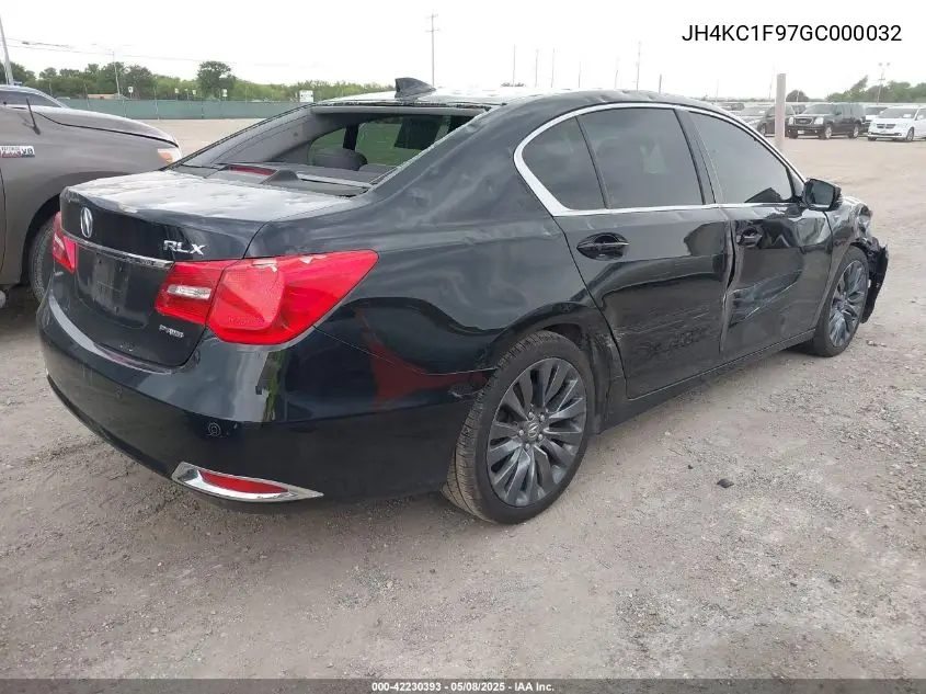 2016 Acura Rlx Advance Package VIN: JH4KC1F97GC000032 Lot: 42230393