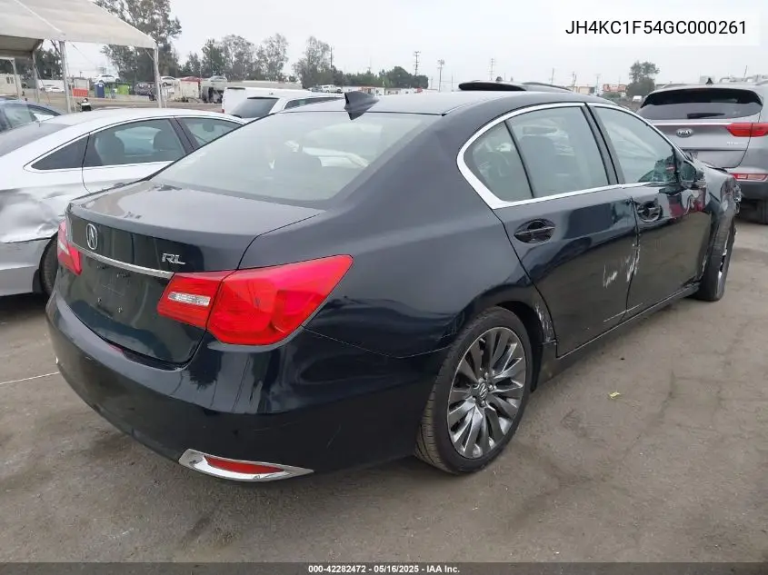 2016 Acura Rlx Technology Package VIN: JH4KC1F54GC000261 Lot: 42282472