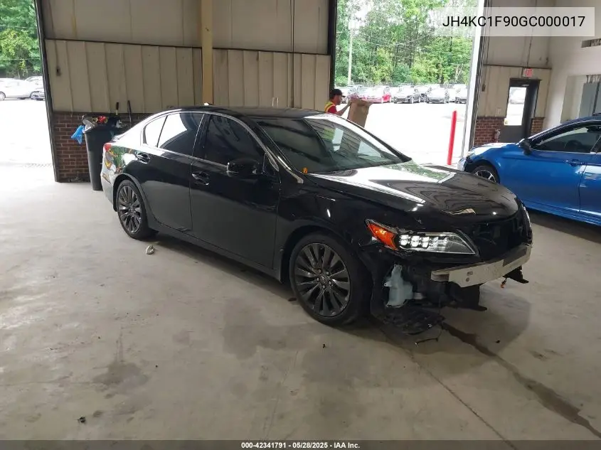 2016 Acura Rlx Advance Package VIN: JH4KC1F90GC000017 Lot: 42341791