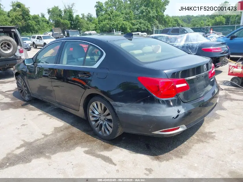 2016 Acura Rlx Technology Package VIN: JH4KC1F52GC001473 Lot: 42492249