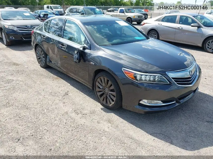 2017 Acura Rlx VIN: JH4KC1F52HC000146 Lot: 42267145