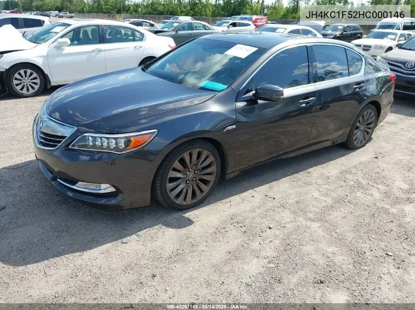 2017 Acura Rlx VIN: JH4KC1F52HC000146 Lot: 42267145