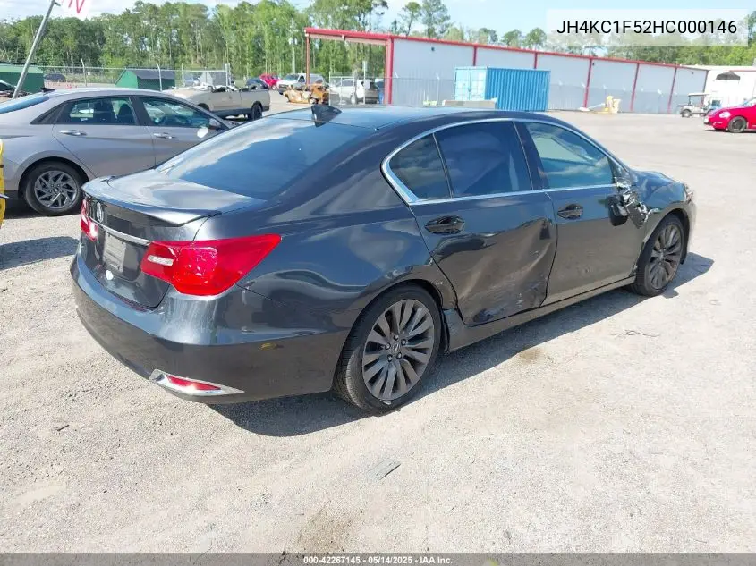 2017 Acura Rlx VIN: JH4KC1F52HC000146 Lot: 42267145