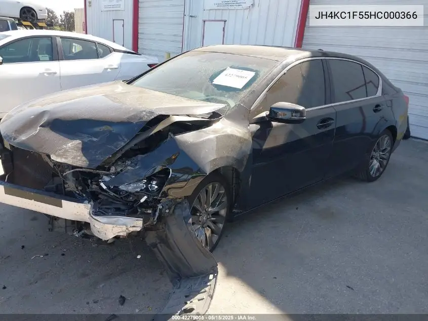 2017 Acura Rlx Technology Pkg VIN: JH4KC1F55HC000366 Lot: 42279005