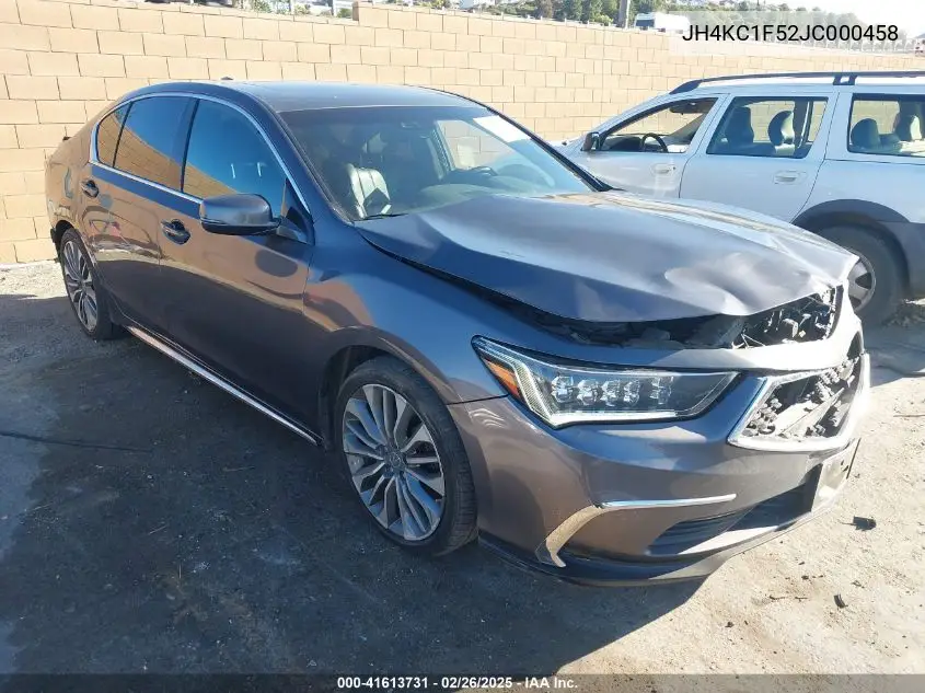 2018 Acura Rlx VIN: JH4KC1F52JC000458 Lot: 41613731