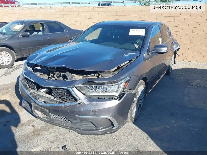 2018 Acura Rlx VIN: JH4KC1F52JC000458 Lot: 41613731
