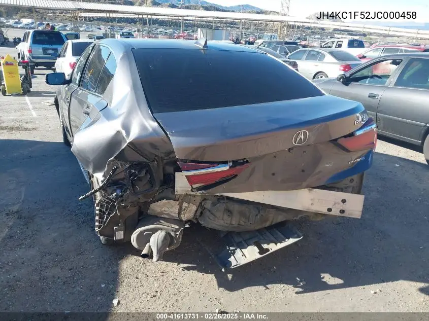 2018 Acura Rlx VIN: JH4KC1F52JC000458 Lot: 41613731