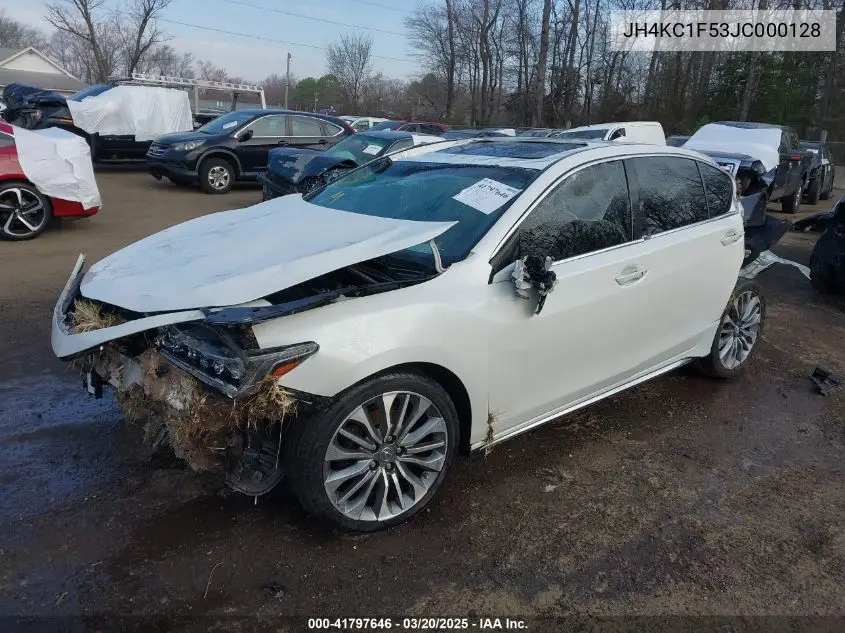 2018 Acura Rlx VIN: JH4KC1F53JC000128 Lot: 41797646