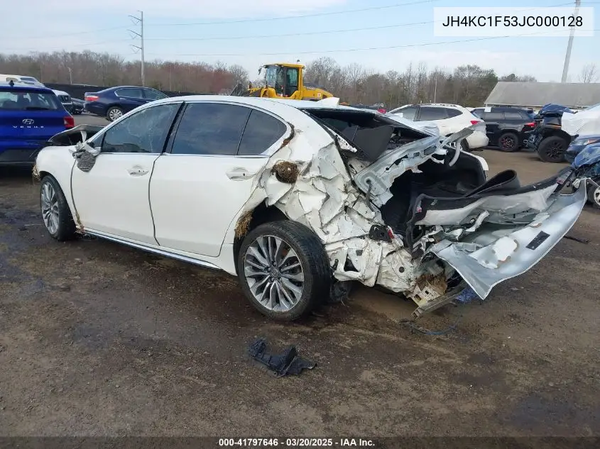 2018 Acura Rlx VIN: JH4KC1F53JC000128 Lot: 41797646