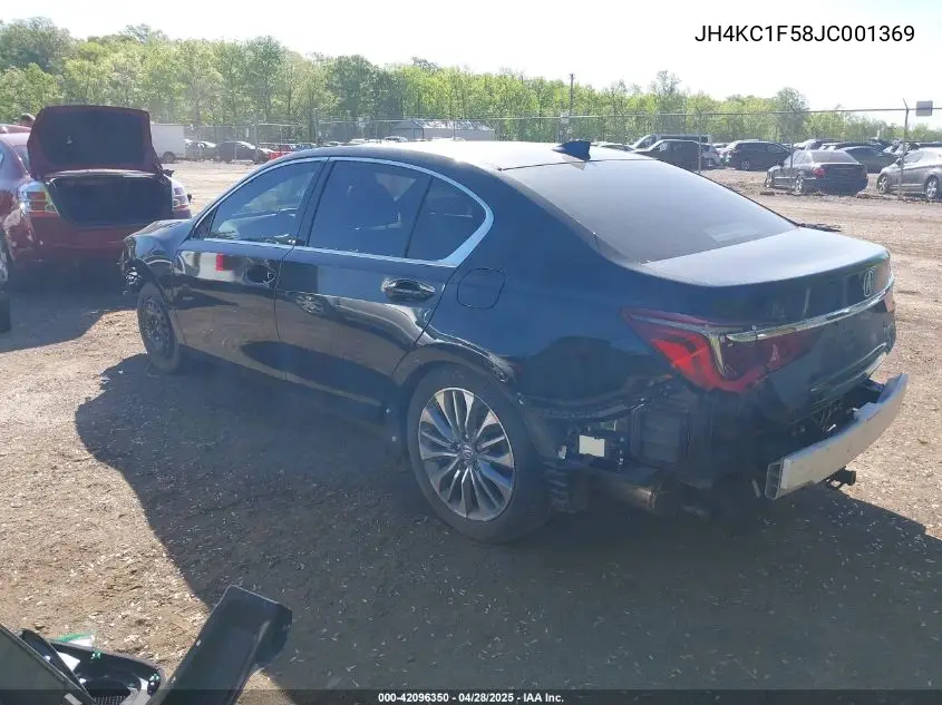 2018 Acura Rlx VIN: JH4KC1F58JC001369 Lot: 42096350