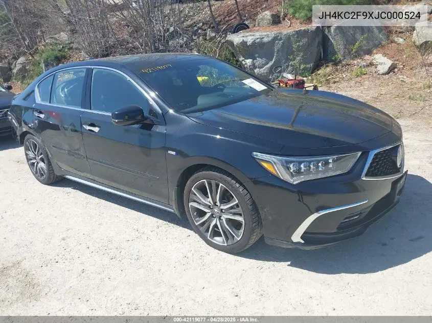 2018 Acura Rlx Sport Hybrid Advance Package VIN: JH4KC2F9XJC000524 Lot: 42119077