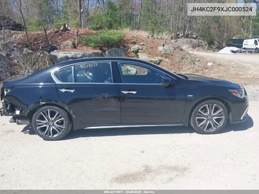 2018 Acura Rlx Sport Hybrid Advance Package VIN: JH4KC2F9XJC000524 Lot: 42119077