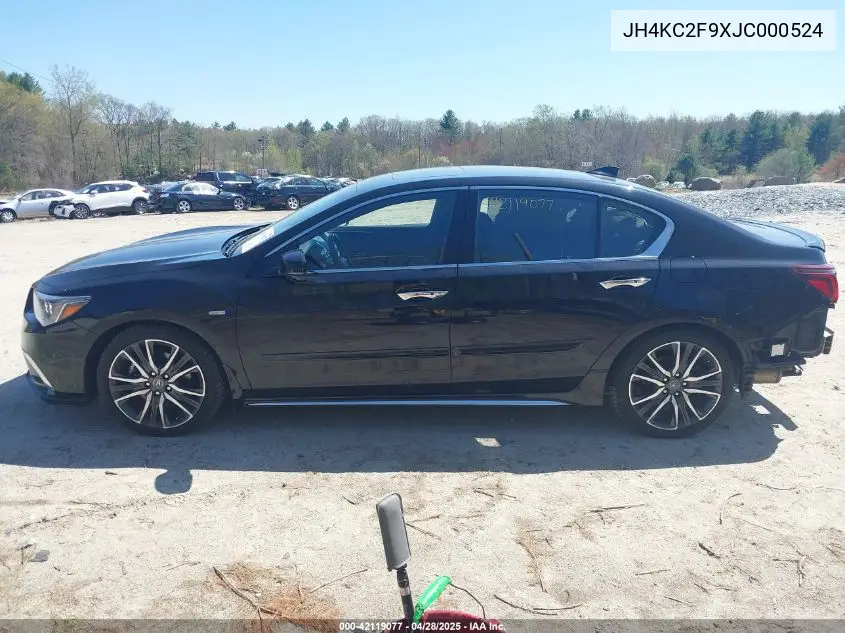 2018 Acura Rlx Sport Hybrid Advance Package VIN: JH4KC2F9XJC000524 Lot: 42119077