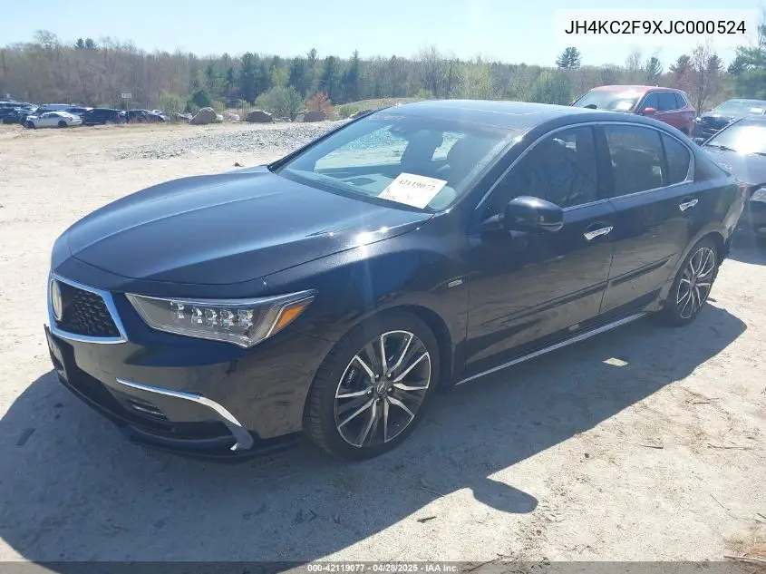 2018 Acura Rlx Sport Hybrid Advance Package VIN: JH4KC2F9XJC000524 Lot: 42119077