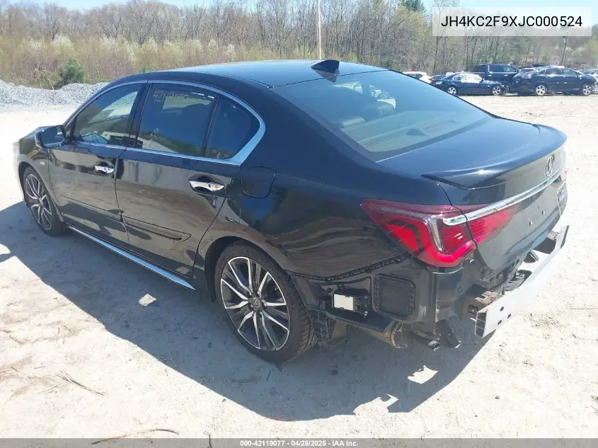 2018 Acura Rlx Sport Hybrid Advance Package VIN: JH4KC2F9XJC000524 Lot: 42119077