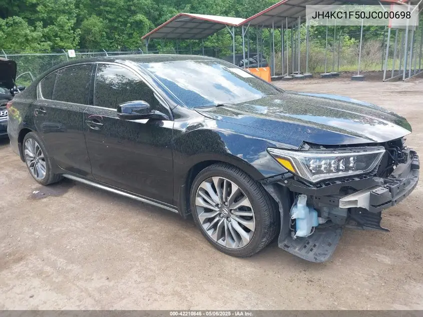 2018 Acura Rlx VIN: JH4KC1F50JC000698 Lot: 42210846