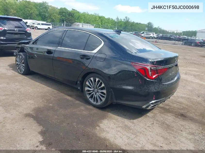 2018 Acura Rlx VIN: JH4KC1F50JC000698 Lot: 42210846