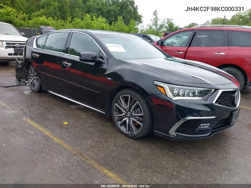 2019 Acura Rlx Sport Hybrid Advance Package VIN: JH4KC2F98KC000331 Lot: 42256309