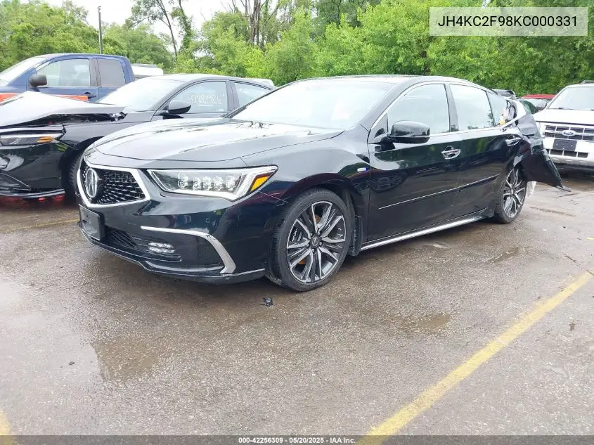 2019 Acura Rlx Sport Hybrid Advance Package VIN: JH4KC2F98KC000331 Lot: 42256309