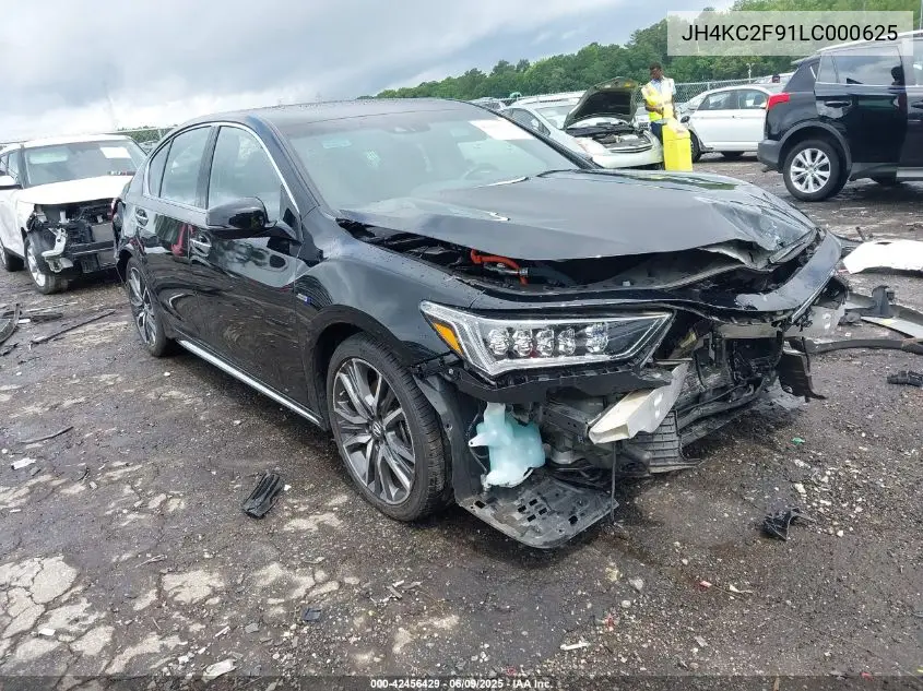 2020 Acura Rlx Sport Hybrid Advance Package VIN: JH4KC2F91LC000625 Lot: 42456429