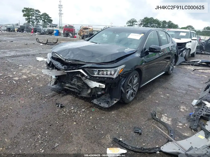 2020 Acura Rlx Sport Hybrid Advance Package VIN: JH4KC2F91LC000625 Lot: 42456429